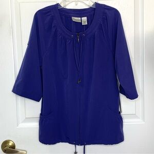 NWT Chico's Zenergy Neema Seabright Polynesian Purple Jacket